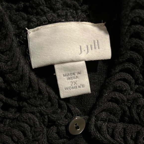 NWT J.JILL : Black Embroidered Halter Maxi Dress - Picture 8 of 13